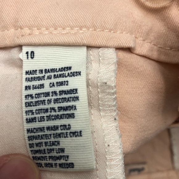 American Eagle Pastel Pink Medium Rise Wide Leg Casual Shorts. Size 10 - Picture 7 of 14